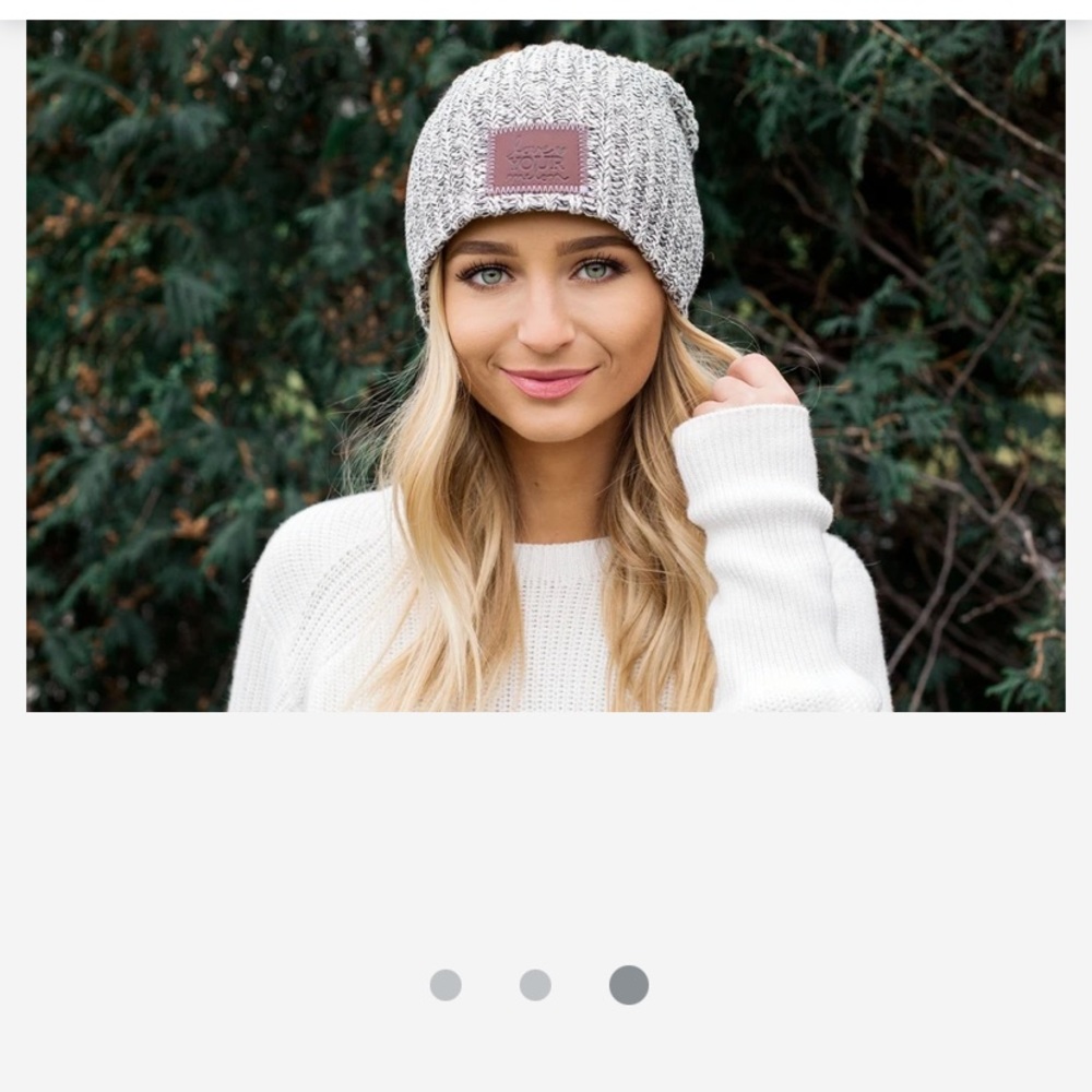 Love Your Melon Black Speckled Beanie